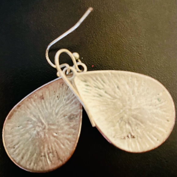 Cobalt Blue and Silver Boho Earrings. - Picture 6 of 6